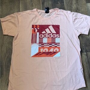 Adidas Peach Graphic Tee - Short Sleeve